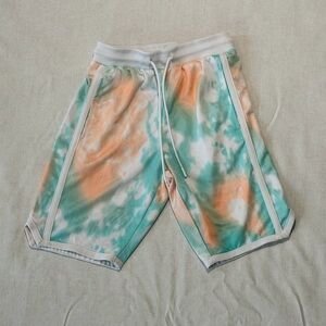Men's Athletic Shorts in Tie-Dye Pattern